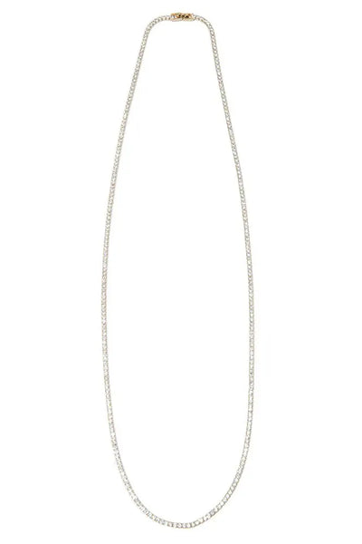Nickho Rey Opera Tennis Necklace in White