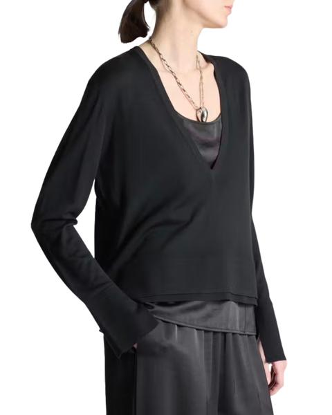 Jade V-Neck Sweater — Saint Art