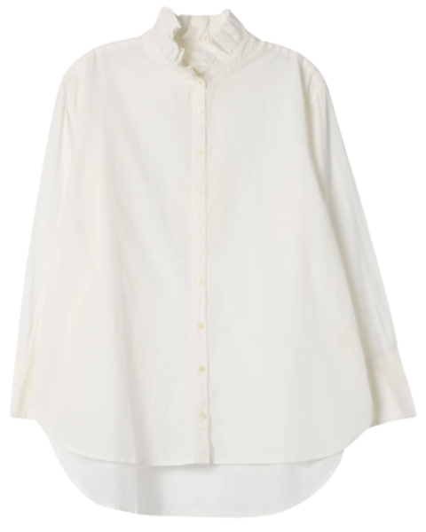 Ruffle Neck Shirt — The Great