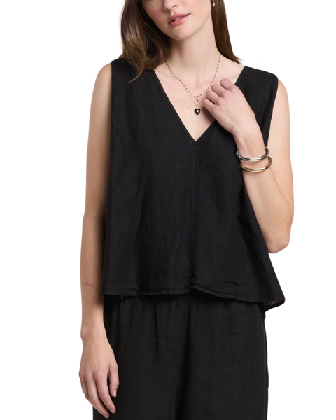 Renna Linen Top — Velvet Tees