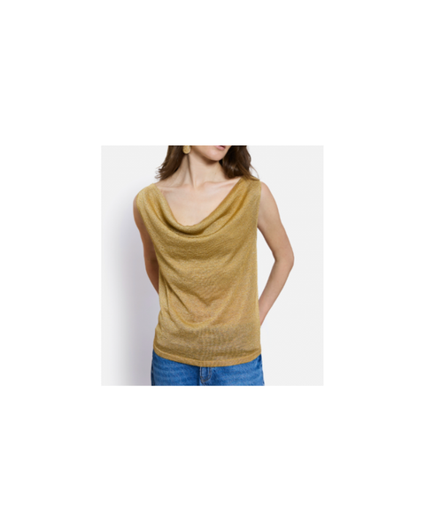 Gala Cowl Neck Top — Maison Lurex