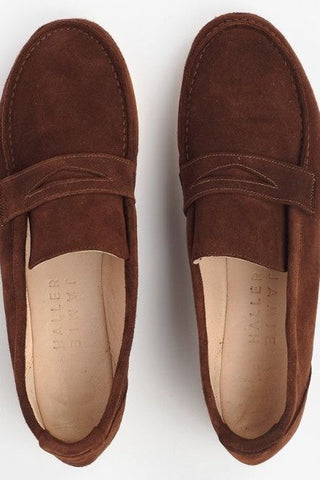 Jamie Haller Penny Loafer in Chocolate