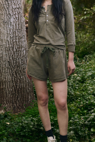 Bonfire Short in Faded Army