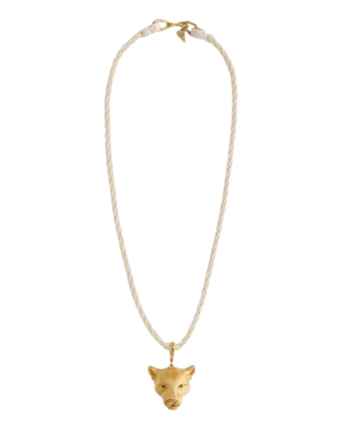 Rope Necklace with Puma Element