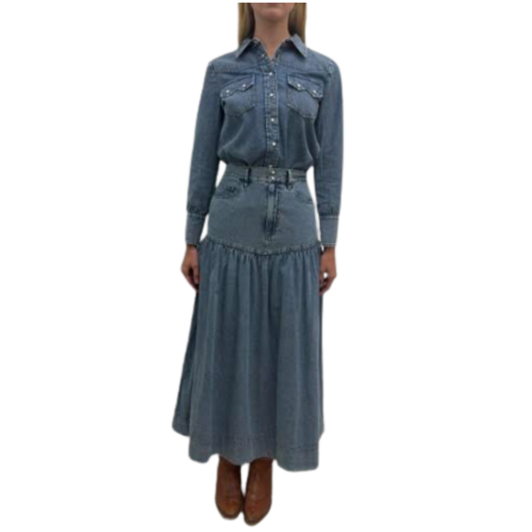 Western Yoke Skirt — The Great
