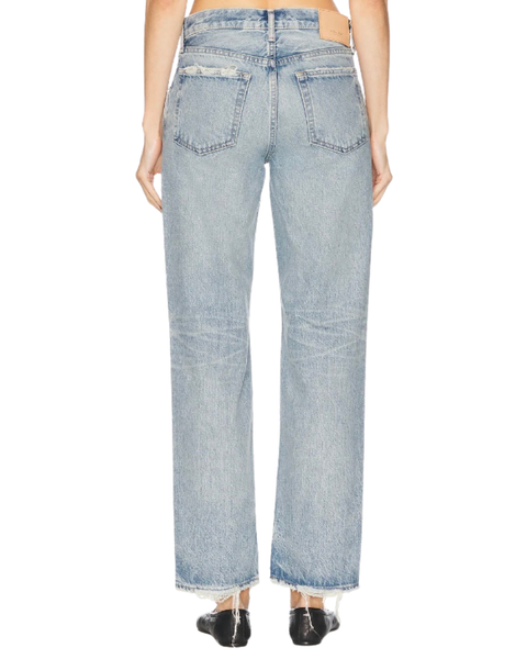 Wildwood Straight Low-Rise Jeans — Moussy Vintage