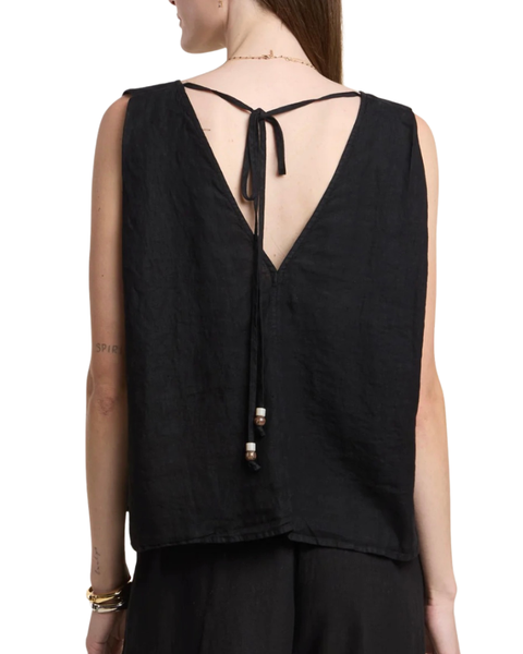 Renna Linen Top — Velvet Tees