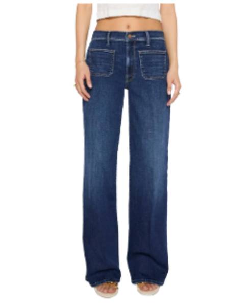 Lil Patch Pocket Mid Rise Maven Sneak — Mother Denim