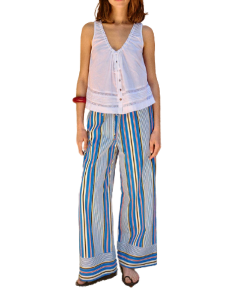 Eugenia White Cotton Voile Top — Ciao Lucia