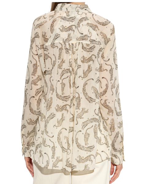 Royal Leopard Voile Shirt — Forte Forte