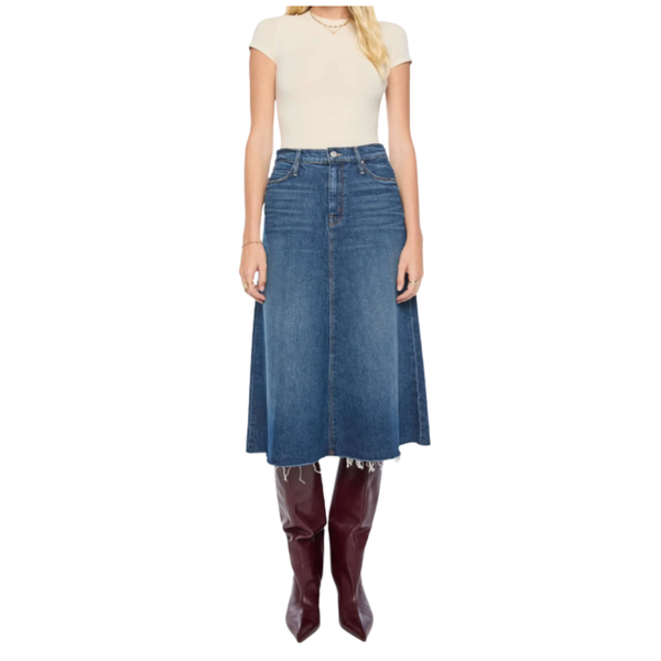Circle Midi Fray — Mother Denim