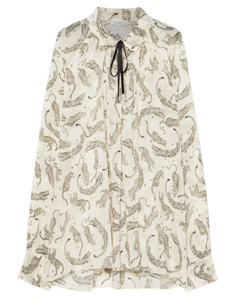 Royal Leopard Voile Shirt — Forte Forte