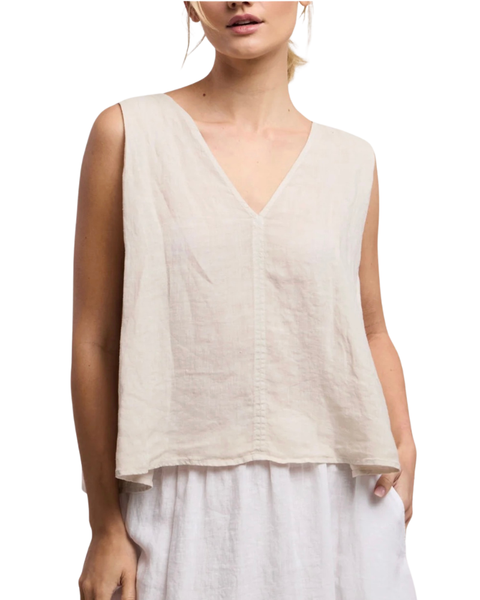 Renna Linen Top — Velvet Tees