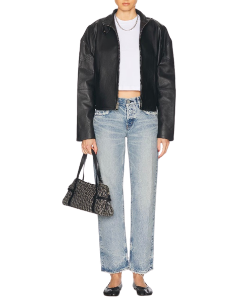 Wildwood Straight Low-Rise Jeans — Moussy Vintage