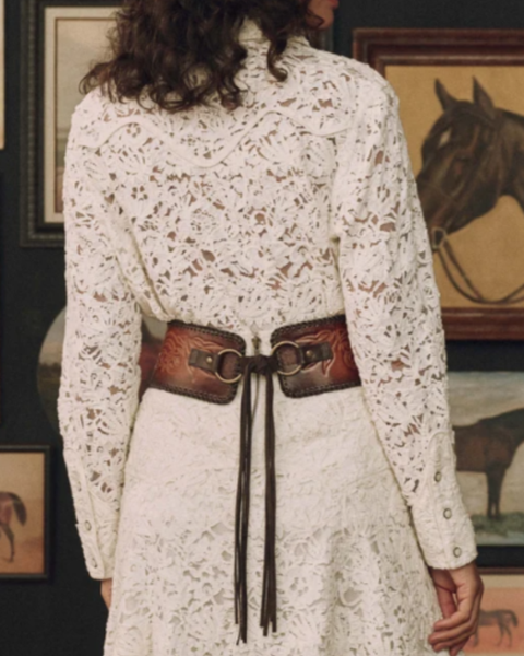 Tooled Corset Belt — The Great