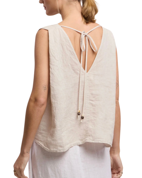 Renna Linen Top — Velvet Tees