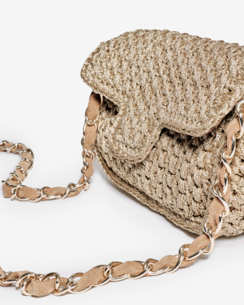 Baby Fenice Gold Crossbody Bag — Maison Lurex