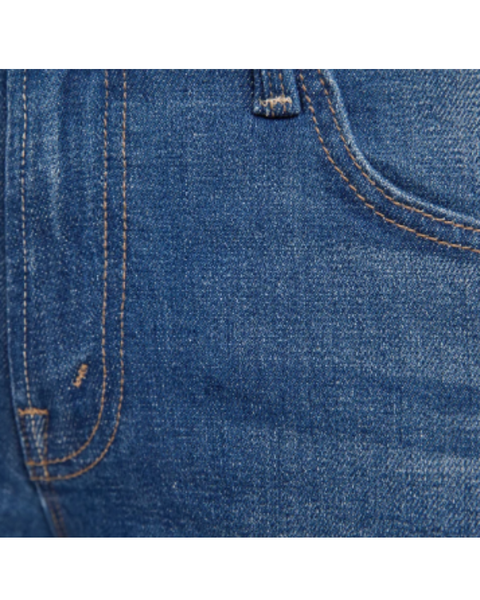 Mid Rise Zip Rambler Flood Fray — Mother Denim