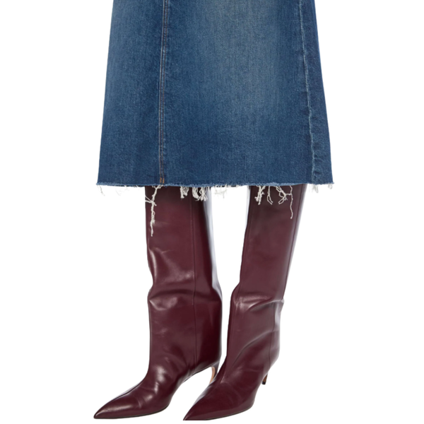 Circle Midi Fray — Mother Denim