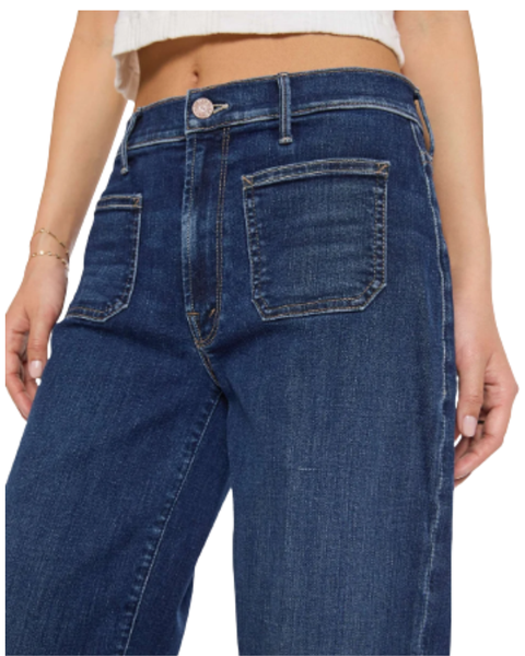 Lil Patch Pocket Mid Rise Maven Sneak — Mother Denim