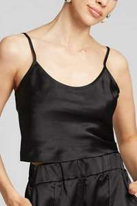 Cropped Scoop Neck Cami