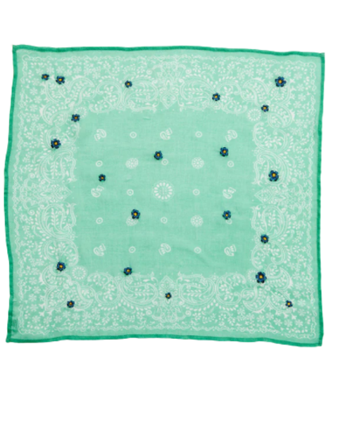 Daisy Embroidered Bandana  — Chan Luu