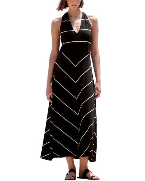 Striped Circular Midi Dress — Sita Murt