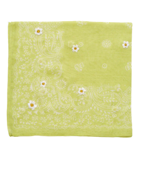 Daisy Embroidered Bandana  — Chan Luu