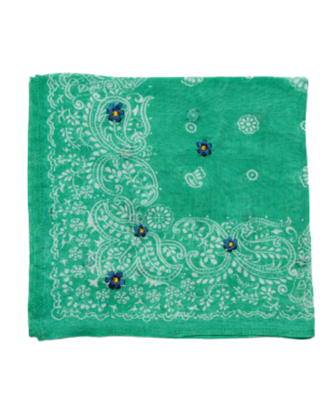 Daisy Embroidered Bandana  — Chan Luu