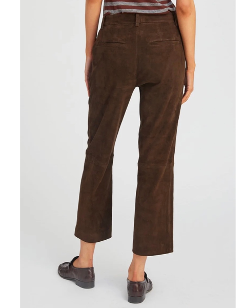 Suede Cropped Trousers — SPRWMN