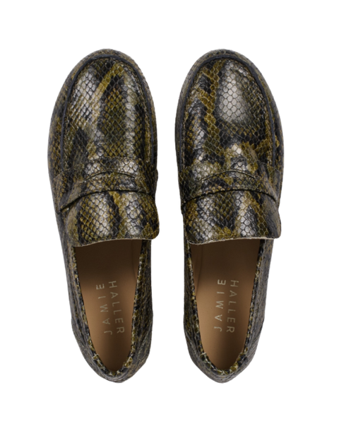 Penny Loafer Embossed Snake — Jamie Haller