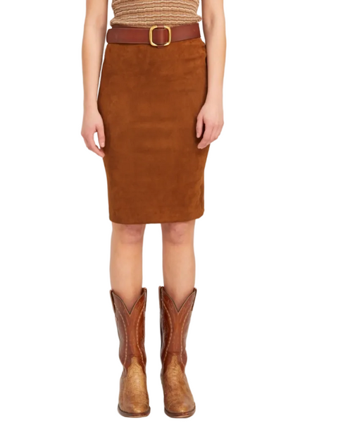 Suede Pencil Skirt — SPRWMN