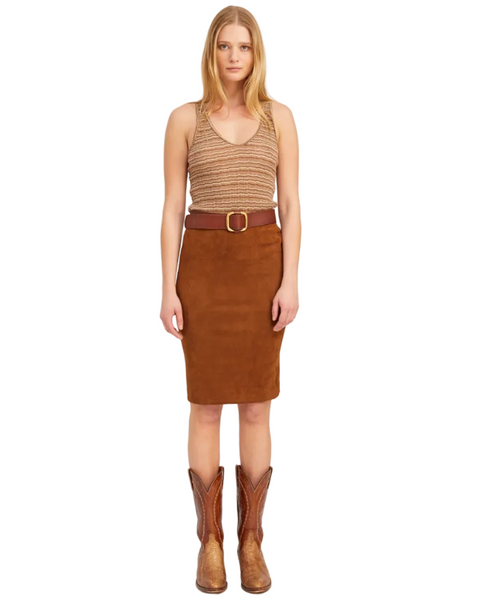 Suede Pencil Skirt — SPRWMN