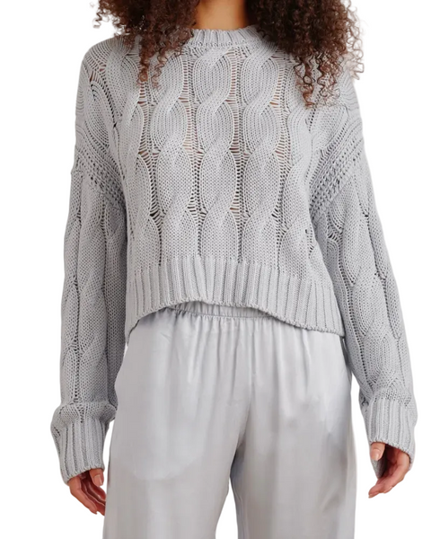 Tristan Crewneck Cable Pullover