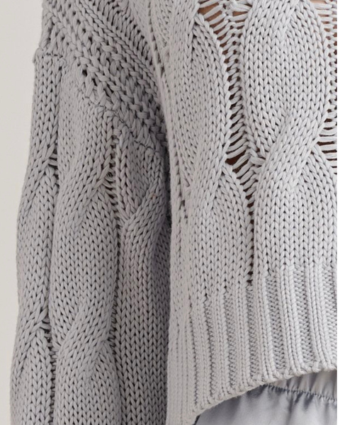 Tristan Crewneck Cable Pullover