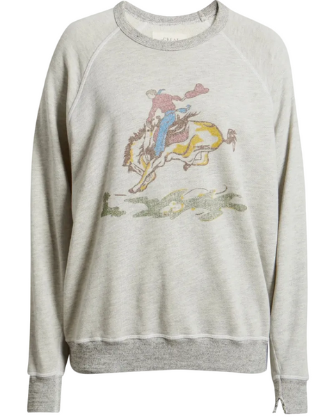 College Sweatshirt Rider Graphic