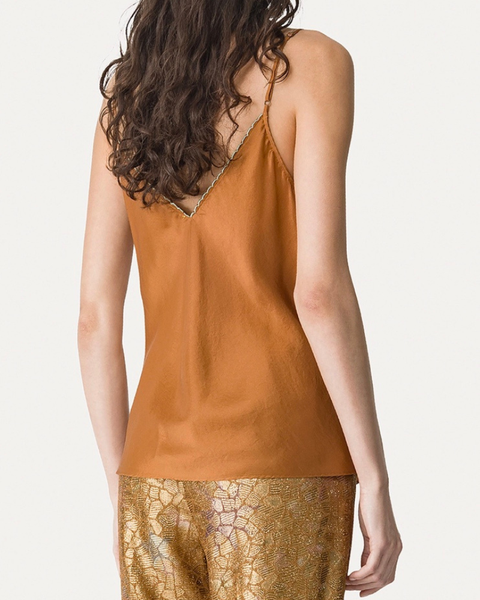 Habotai Silk Top with Embroidery — Forte Forte