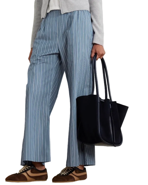 Yoshi Pinstripe Poplin Pants — Leset