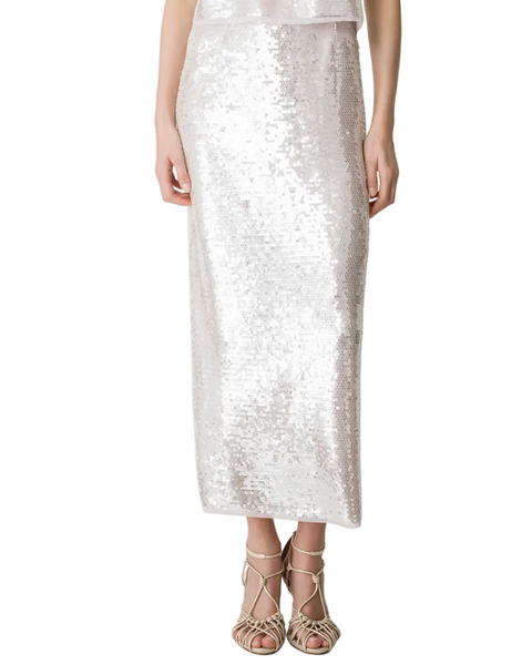 Liquid Sequence Pencil Skirt —Forte Forte
